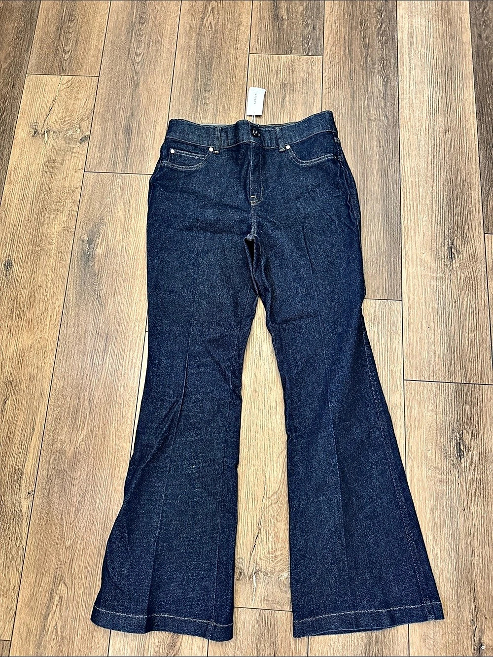 SPANX Flare Jeans in Blue Size Large